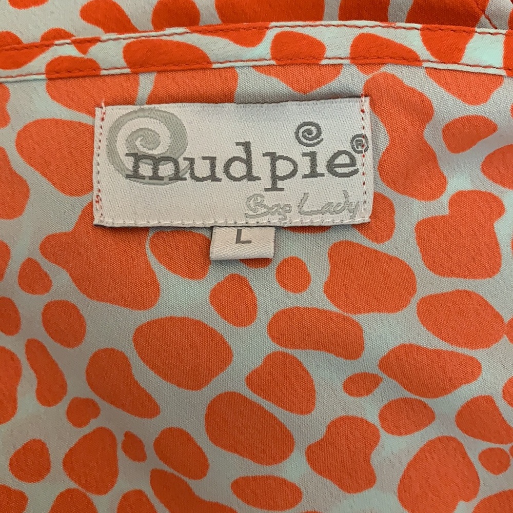 Mud Pie Bag Lady Collection animal print Dress Swim Cover Up L. Can fit as an XL - Picture 6 of 8